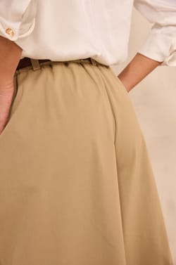 XL cotton blend pants LUCE;${refinementColor}