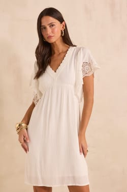 Short lace dress BELINA;${refinementColor}