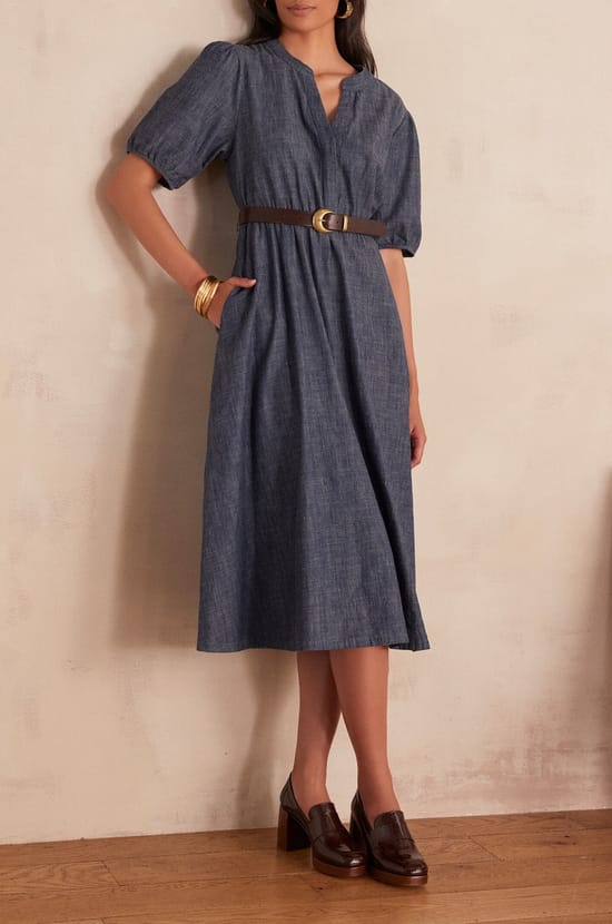 Robe LINDA en coton;${refinementColor}