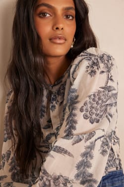 SAPHIR cotton blouse;${refinementColor}