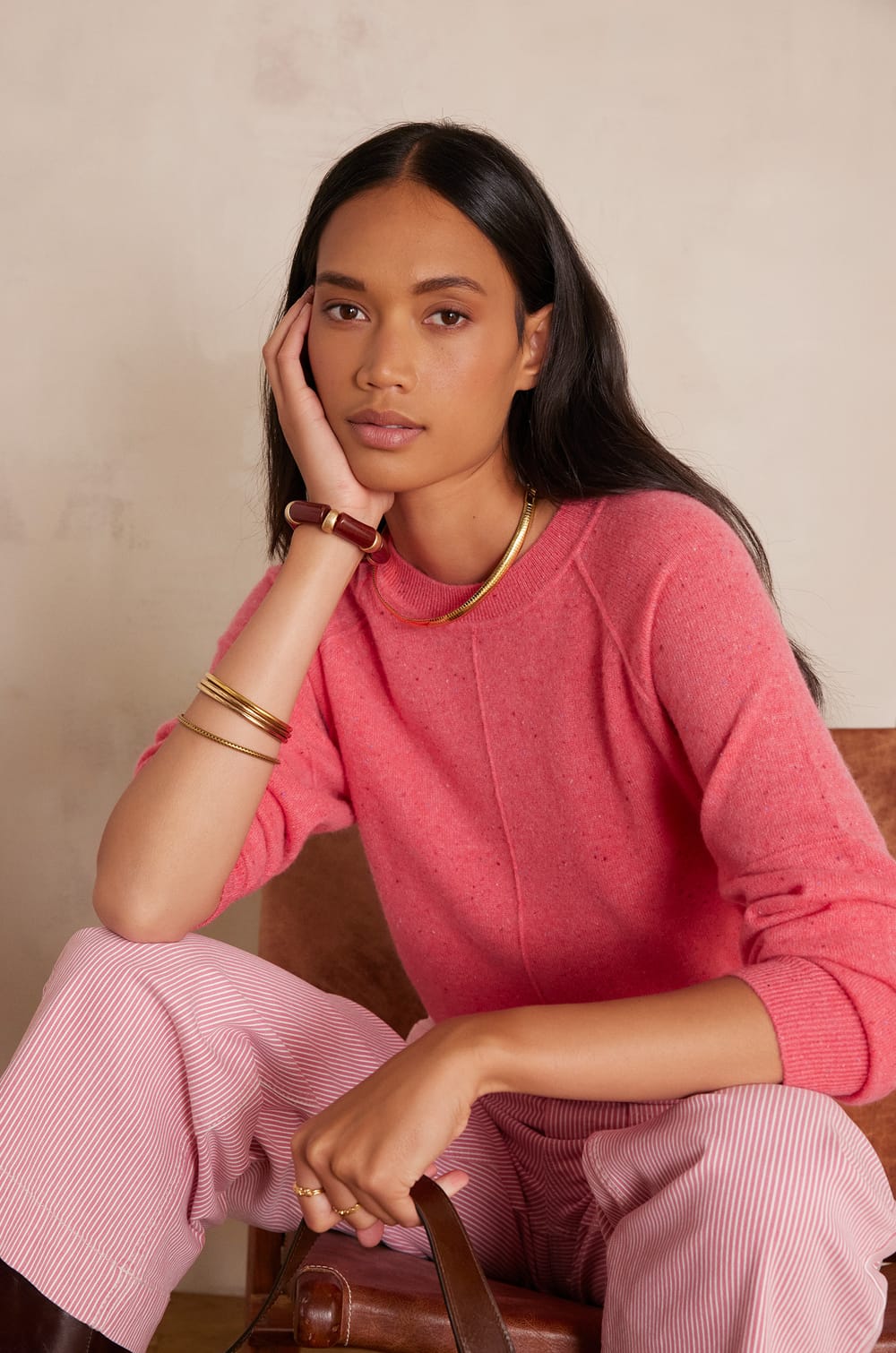 ARY jumper in 100% cashmere;${refinementColor}