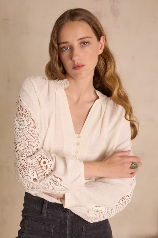 100% cotton SIMONE blouse;${refinementColor}