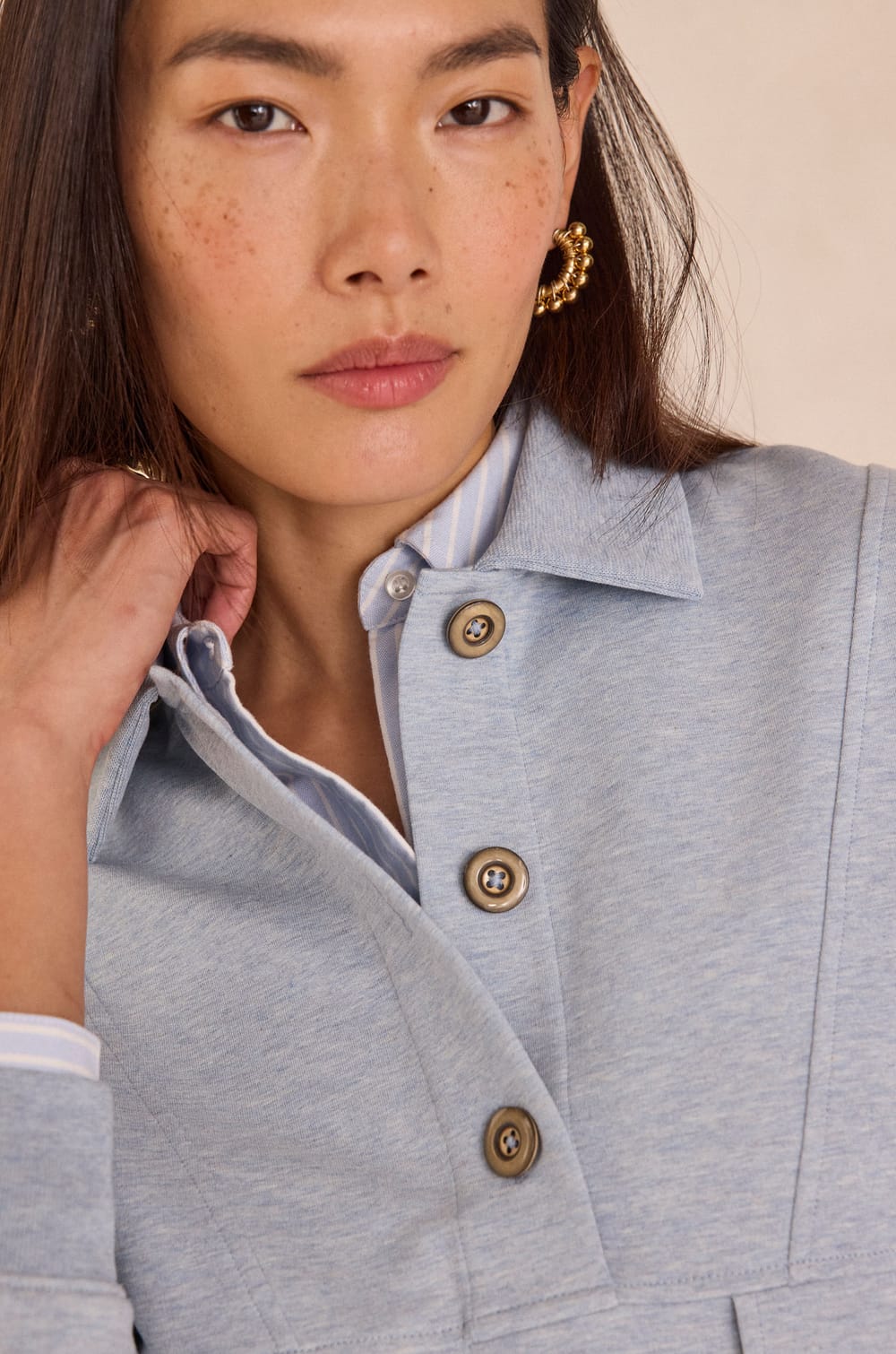 Cotton sweatshirt LIMON;${refinementColor}