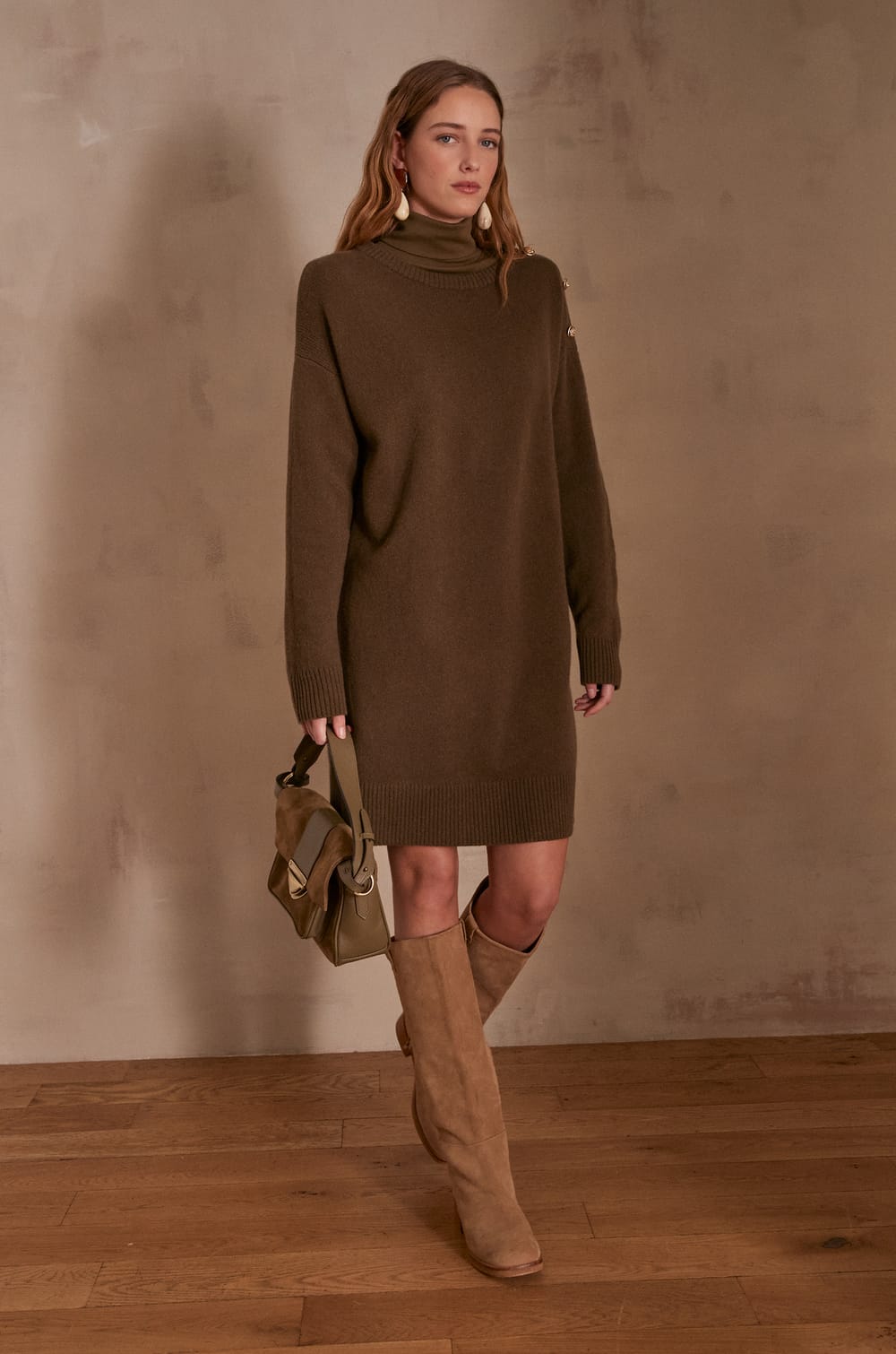 LINA wool dress;${refinementColor}