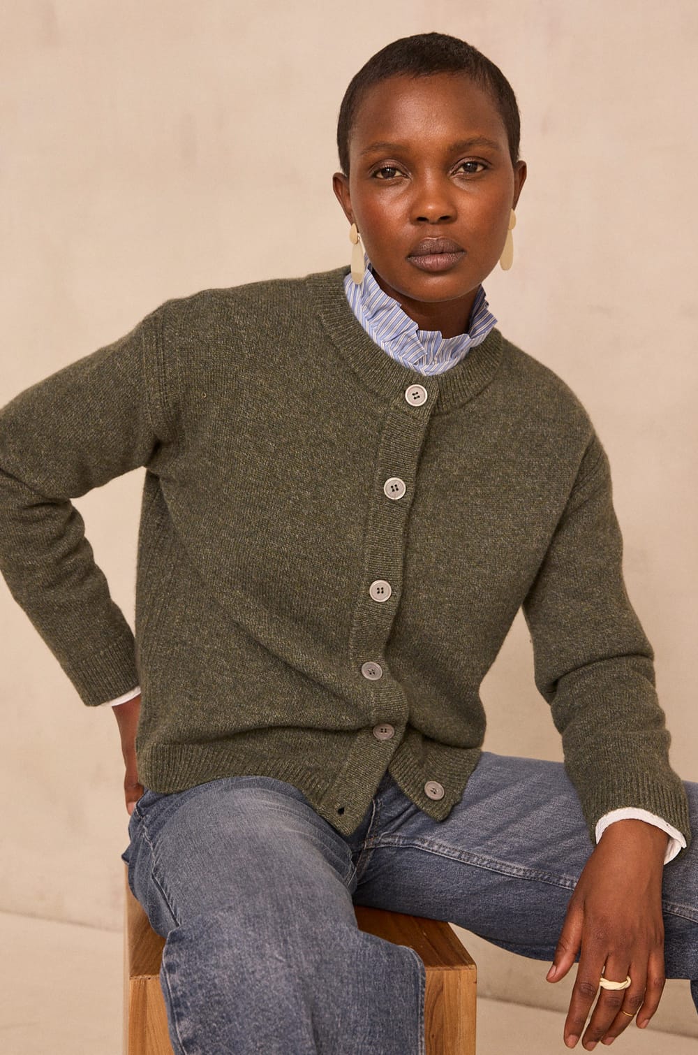 ALVIN wool blend vest;${refinementColor}