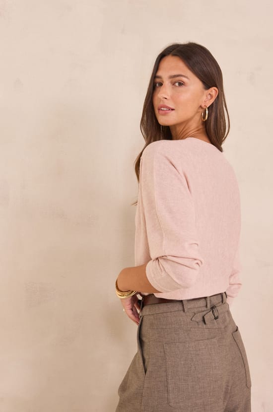 V-neck wool jumper PITT;${refinementColor}