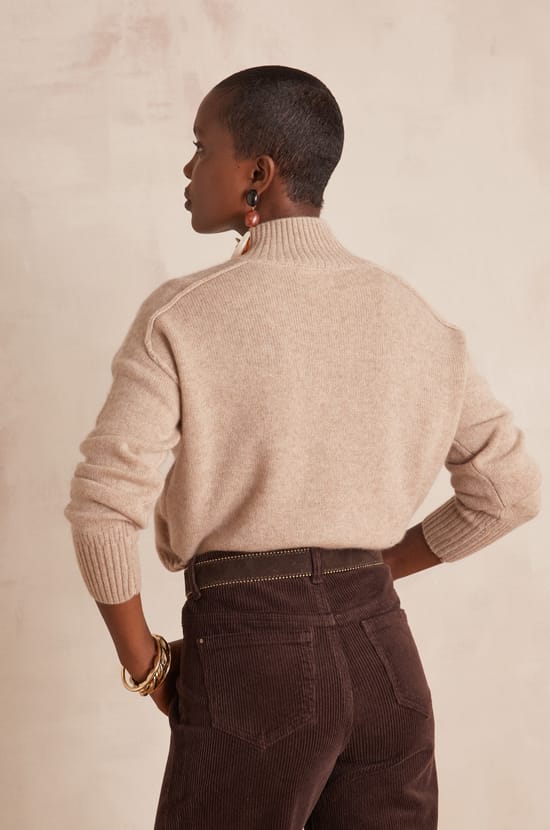 BRADLEY turtleneck jumper in 100% cashmere - 4 ply;${refinementColor}