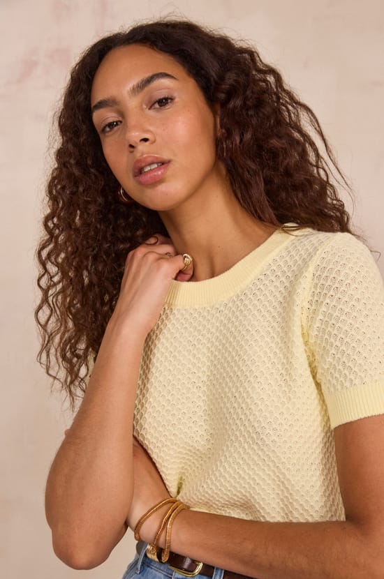 Short sleeves PATRIZIA top;${refinementColor}