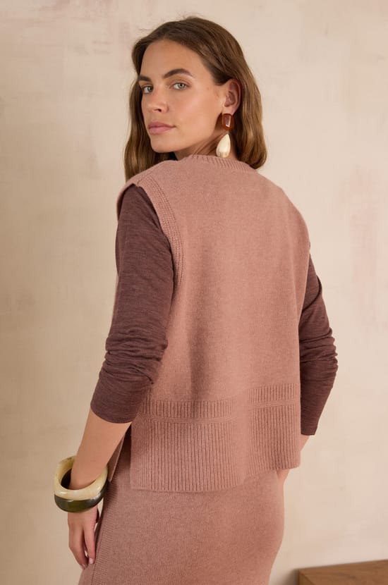 Pull sans manches BARCLAY en laine;${refinementColor}