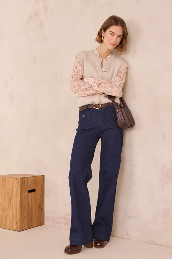 ANAIS wide-leg jeans;${refinementColor}