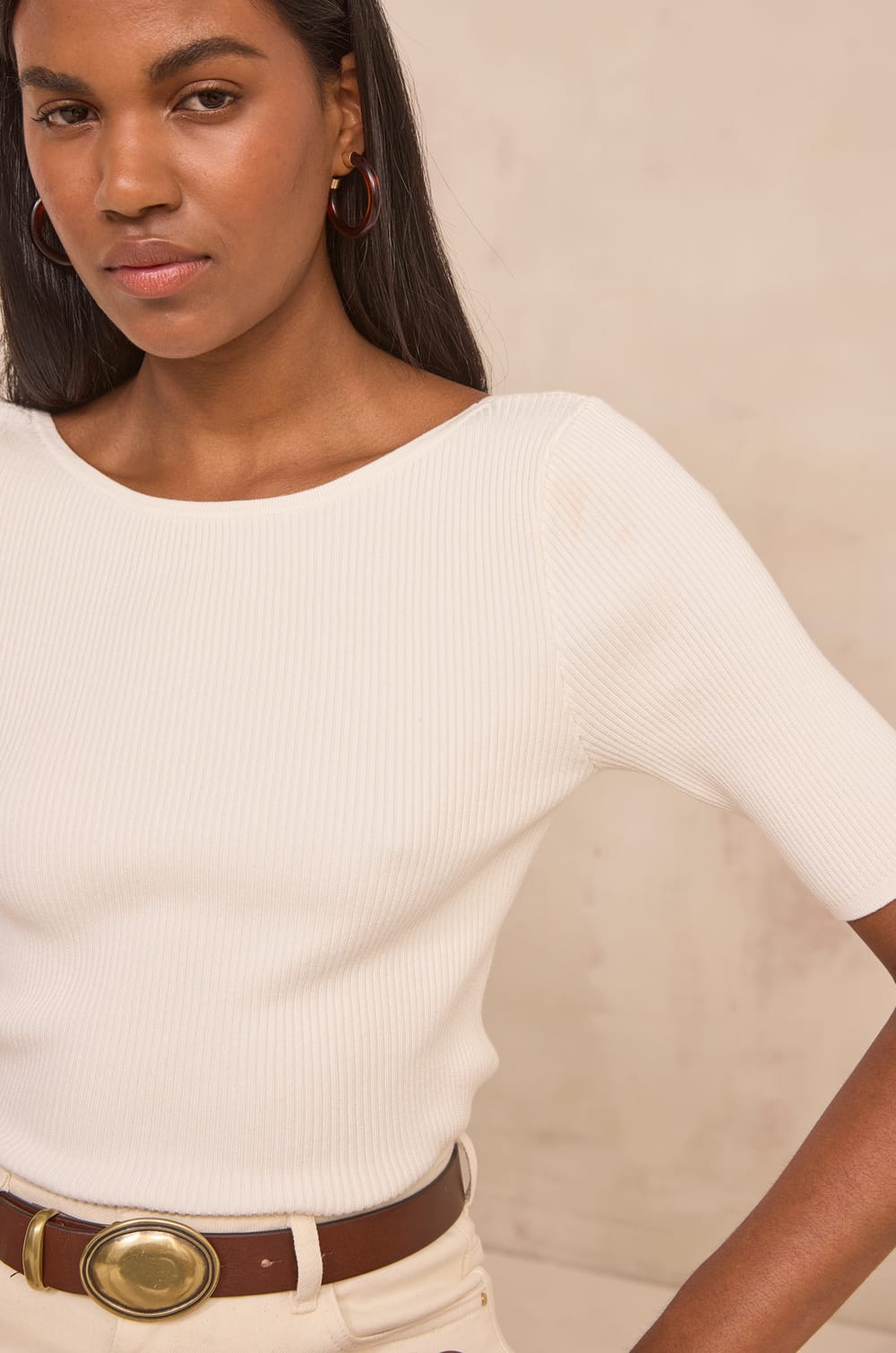 Pull manches courtes PEGGY;${refinementColor}