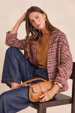 LISA linen and cotton sweatshirt;${refinementColor}