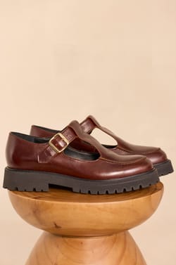 Derbys plates en cuir ORPHEE;${refinementColor}
