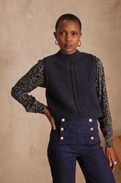Blouse l&eacute;opard CARLA;${refinementColor}