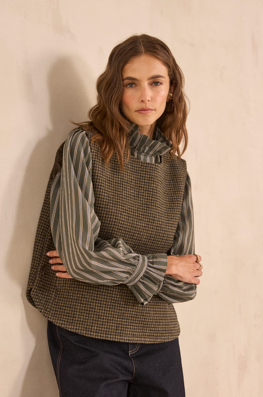 Plastron sans manches MARINE;${refinementColor}