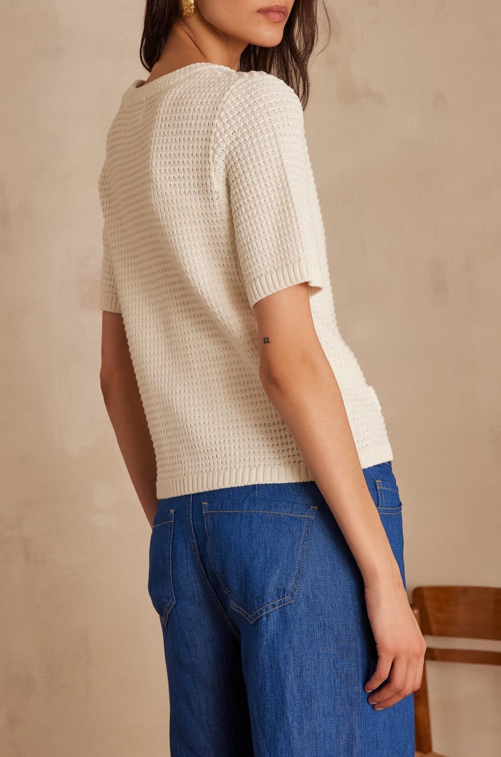 Gilet SALOME en coton;${refinementColor}