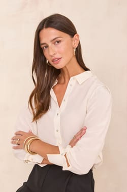 100% silk shirt DAPHNEE;${refinementColor}