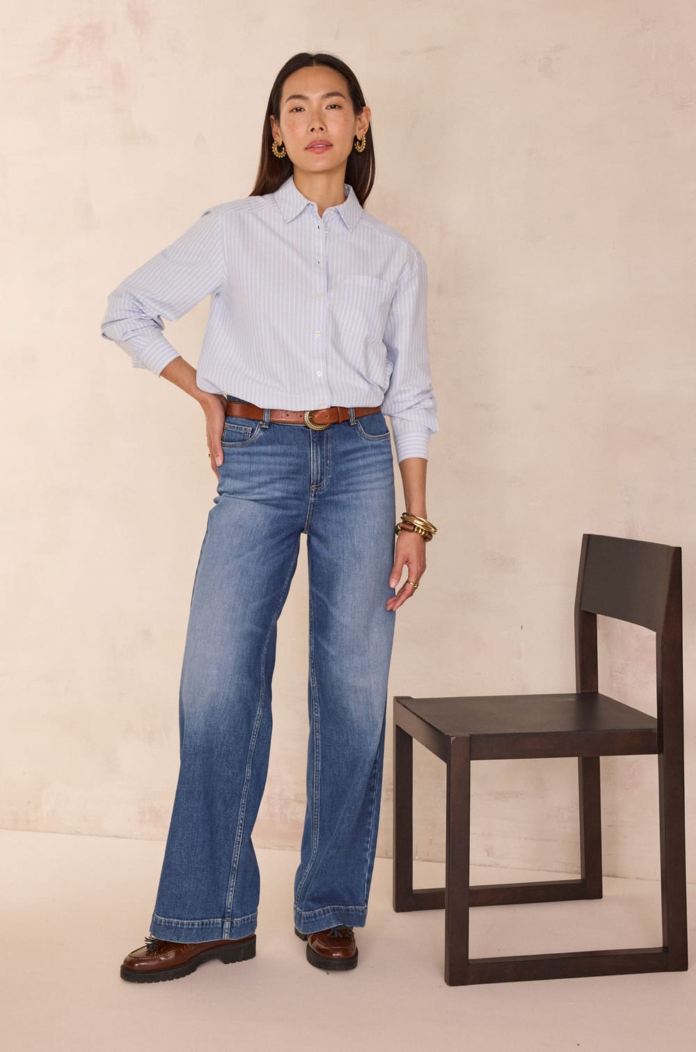 LISA wide-leg jeans;${refinementColor}