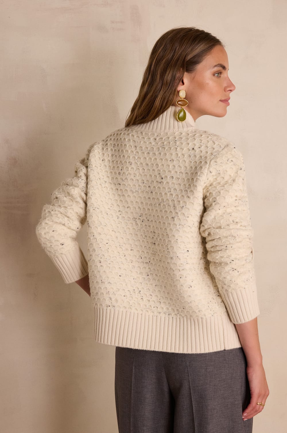 BAKARI speckled jacket;${refinementColor}