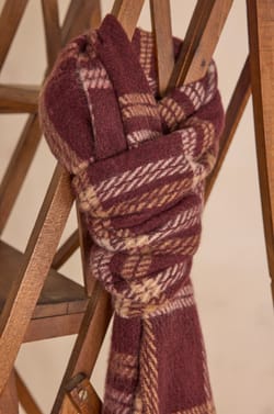 TANIA checked scarf;${refinementColor}