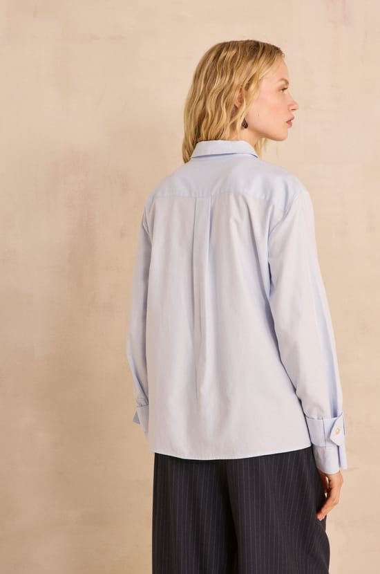 Short cotton blouse MAXIME;${refinementColor}