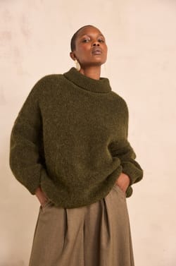 Long-sleeved alpaca sweater AZALEA;${refinementColor}