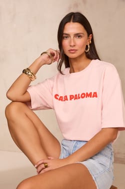 Short sleeve cotton blend sweatshirt LOMA;${refinementColor}