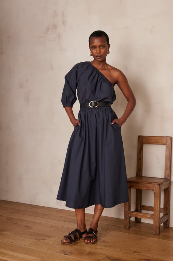 Rock BRUNE aus Baumwolle;${refinementColor}