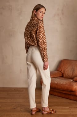 SABIL cotton chino trousers;${refinementColor}