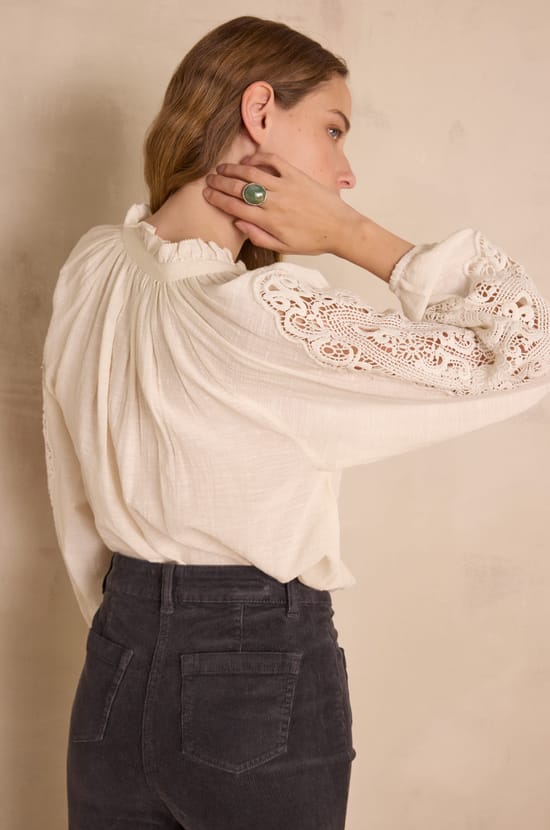 100% cotton SIMONE blouse;${refinementColor}