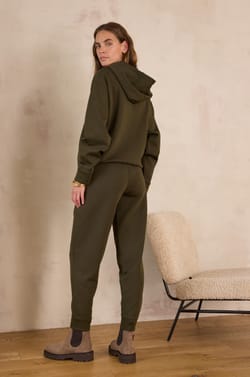 MAUD cotton jogging trousers;${refinementColor}