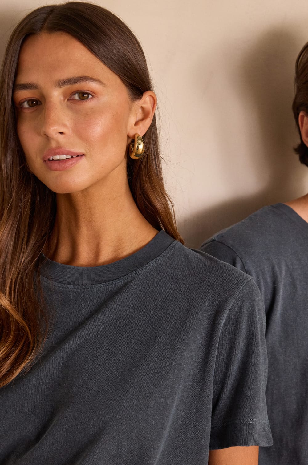 T-shirt col rond unisexe en coton MARCEL(LE);${refinementColor}