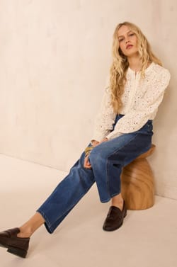 Robinson two-tone cotton balloon Jean;${refinementColor}