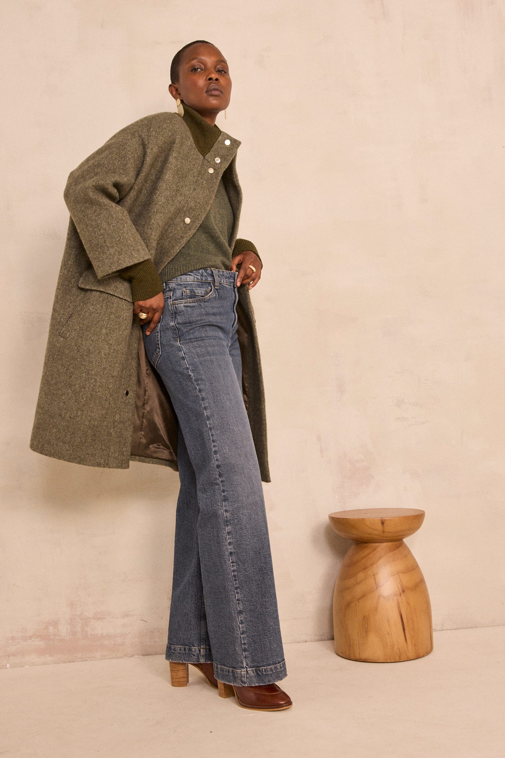 Outerwear Kaki woman | Maison 123