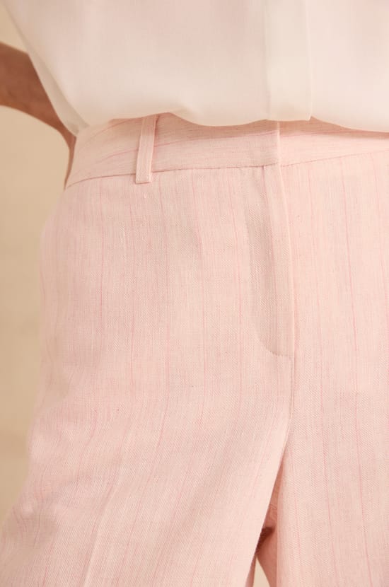 Ferguson wide striped cotton blend trousers;${refinementColor}