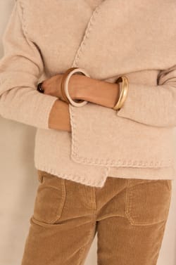 Gilet sans manches en laine m&eacute;lang&eacute; ANTHEA;${refinementColor}