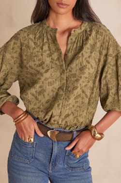 Blouse SIENA en coton;${refinementColor}