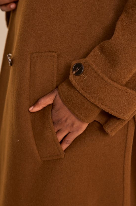 CASSANDRE long wool blend coat;${refinementColor}