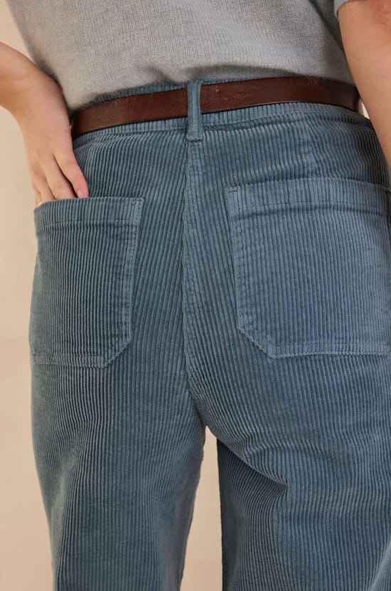 SELYNA corduroy chino trousers;${refinementColor}