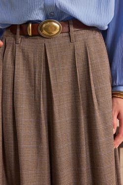 Extra Large Prince of Wales Printed Trousers TATIANA;${refinementColor}