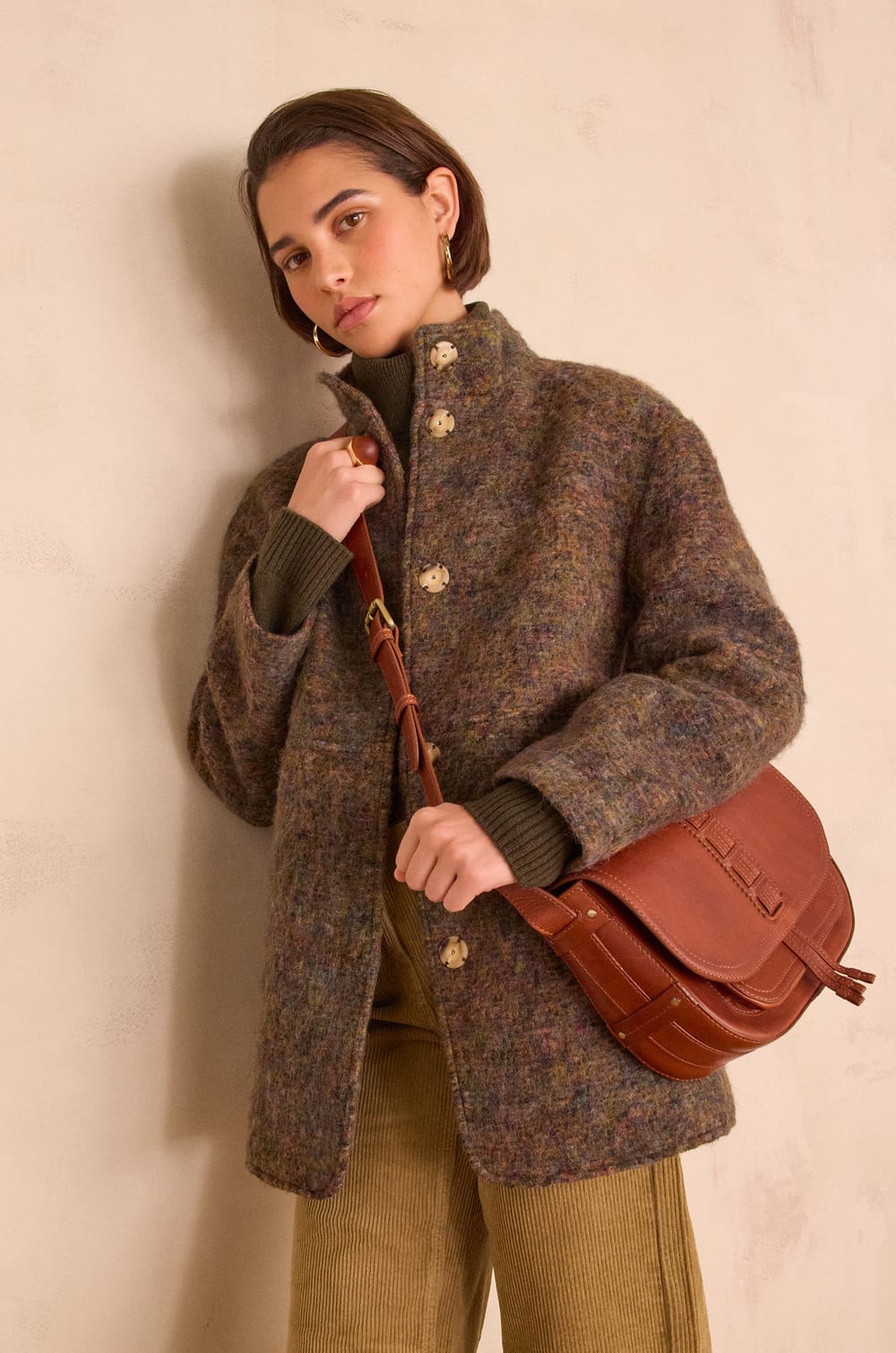 Manteau LAMIA en laine;${refinementColor}