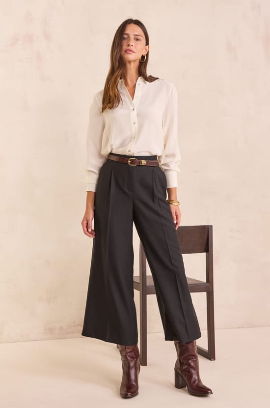 Pantalon large crop TIMEO;${refinementColor}