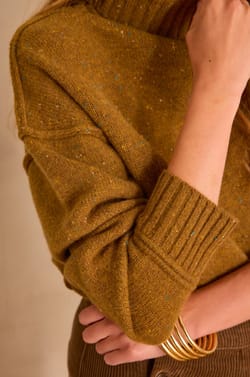 BRANDO 100% wool turtleneck jumper;${refinementColor}