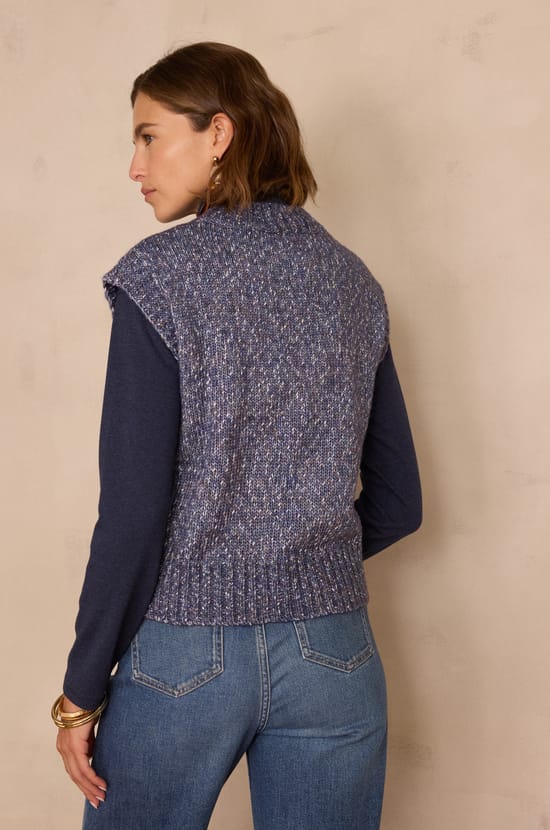 BOSTON sleeveless jumper;${refinementColor}