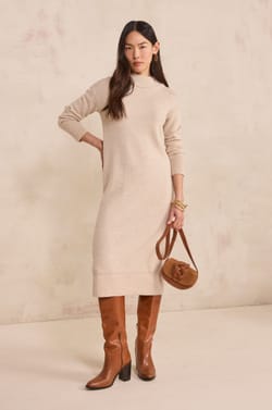ROXANA dress in wool;${refinementColor}