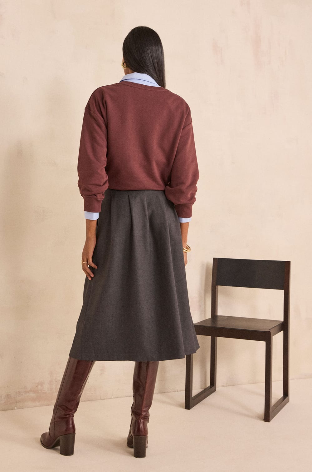 OPHELIE midi skirt;${refinementColor}