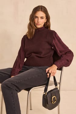Sleeveless wool sweater ANOUK;${refinementColor}