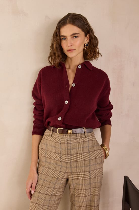 PETER long-sleeved cardigan;${refinementColor}