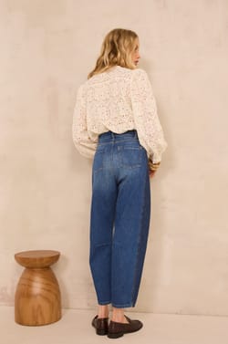 Robinson two-tone cotton balloon Jean;${refinementColor}