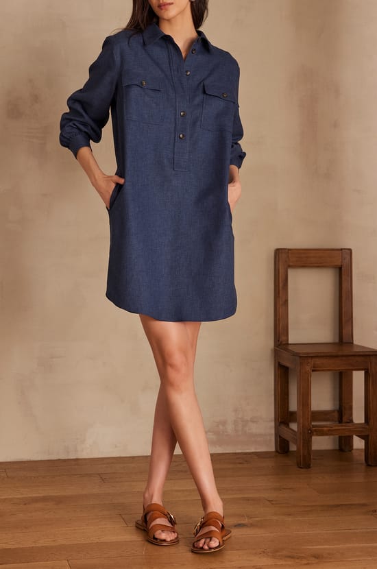 Robe chemise MARLINE;${refinementColor}
